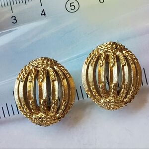 Vintage Monet Earrings Clip On